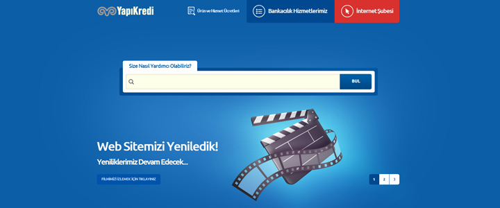Yapı Kredi Yeni Web Sitesi