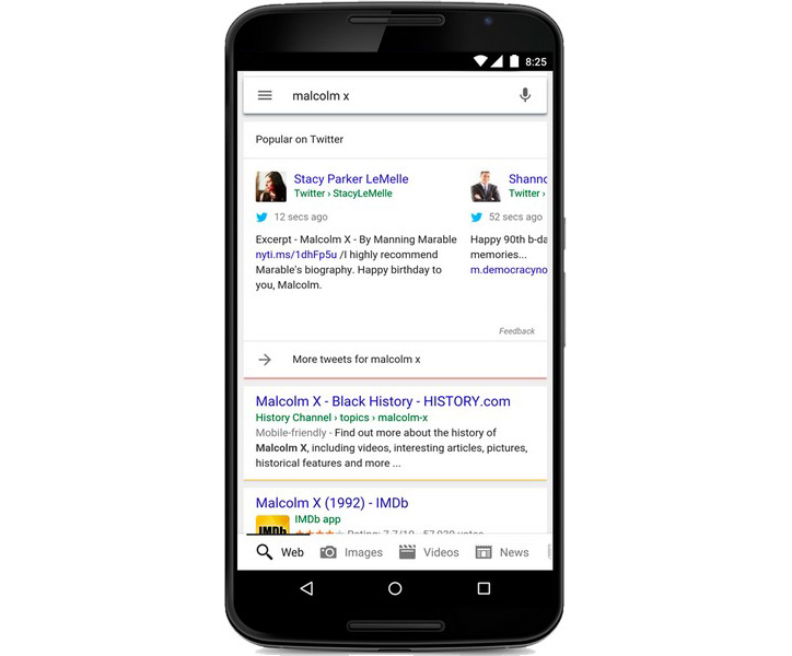 Twitter İçerikleri Artık Google Mobil Arama Sonuçlarında!