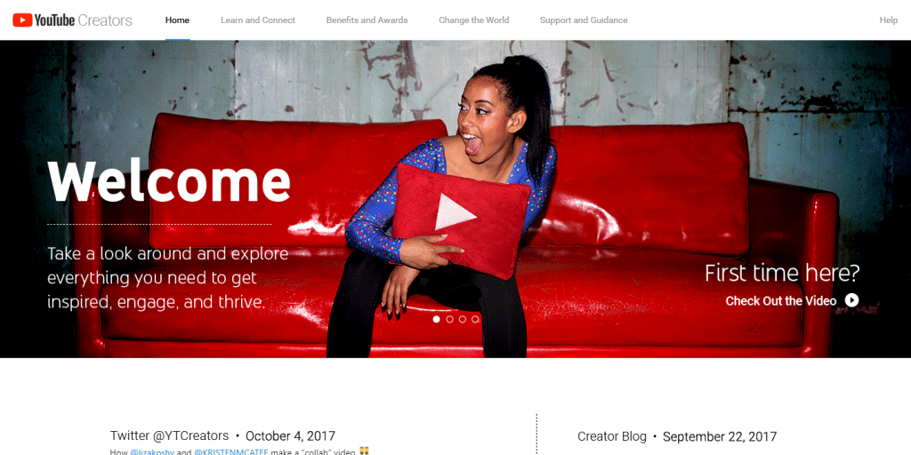 YouTube Creators Web Sitesi Yenilendi