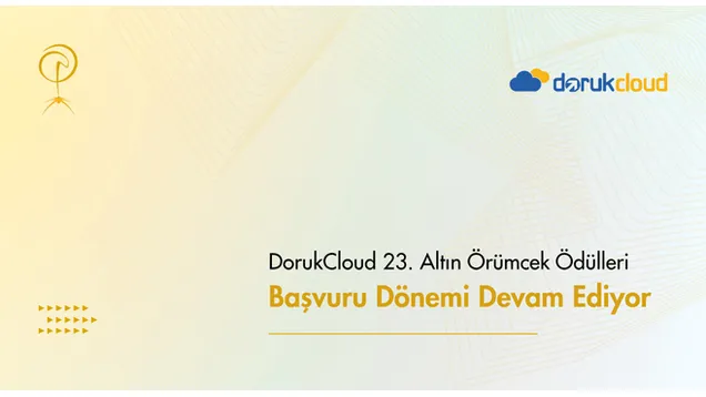 DorukCloud 23. Altın Örümcek Ödüllerinde Başvuru Dönemi