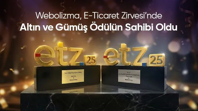 Webolizma, E-Ticaret Zirvesi 2025’te İki Prestijli Ödülle