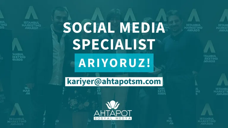 Ahtapot Sosyal Medya "Socıal Medıa Specıalıst" Arıyor!