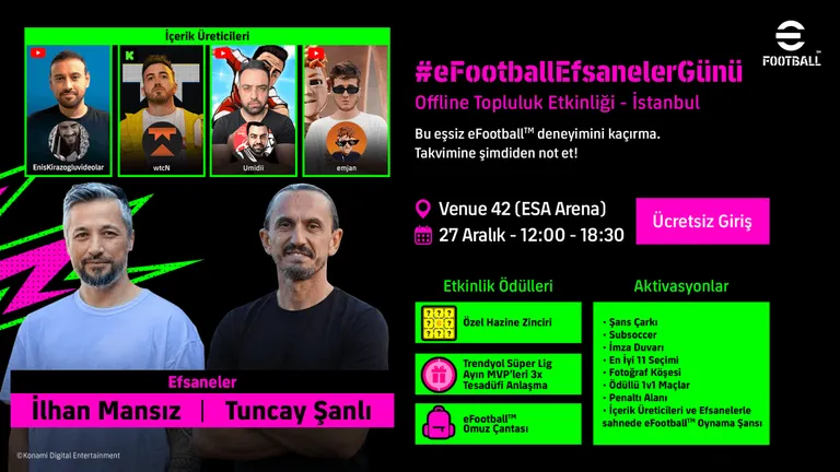 eFootball™ Efsaneler Günü: Oyuncuları Bir Araya Getiren