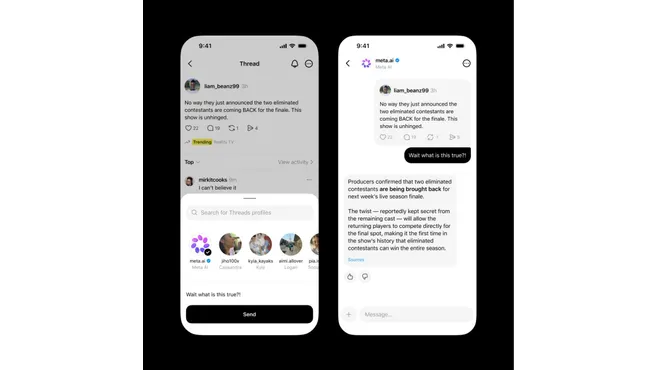 Meta AI, Threads Direkt Mesajlarında Kullanıma Sunuldu