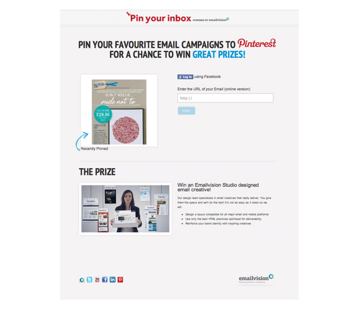 Pinterest Kampanya Emailvision