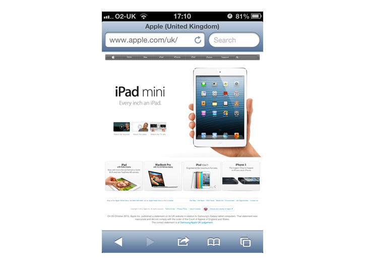 Mobil alışveriş apple