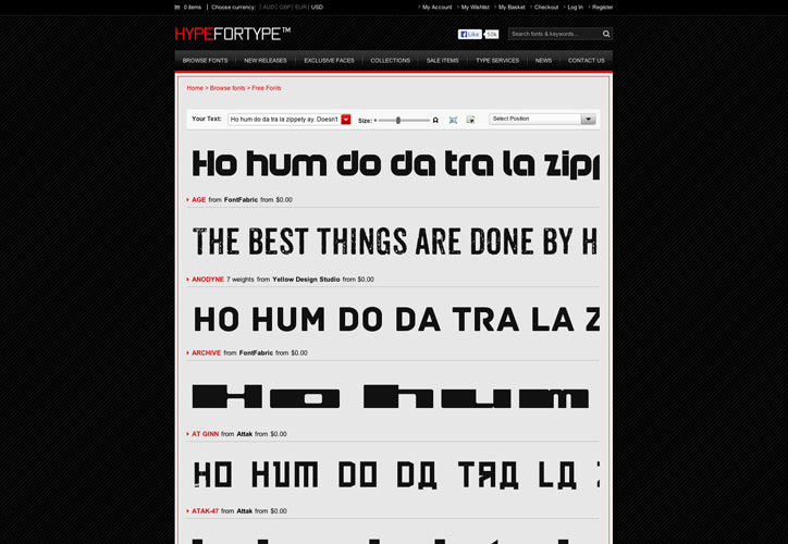 Hype Fonts