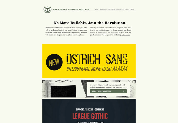 The League of Moveable Type