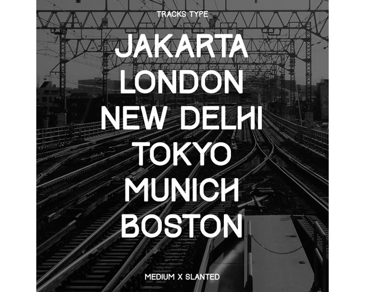 tracks-type-font