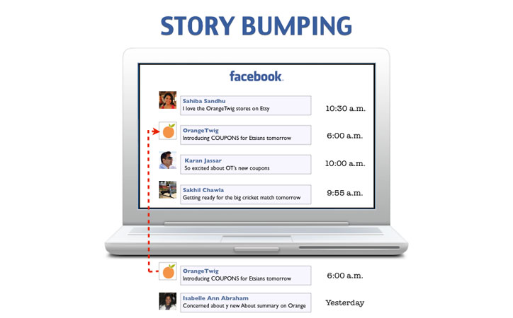 facebook erişim arttırma story bump