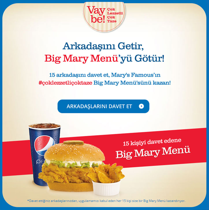 Mary’s Famous Davet Et Kazan Facebook Kampanyası