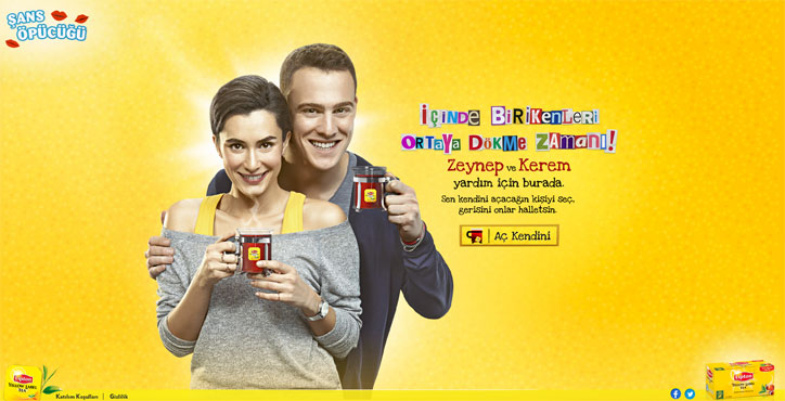 lipton şans öpücüğü uygulama