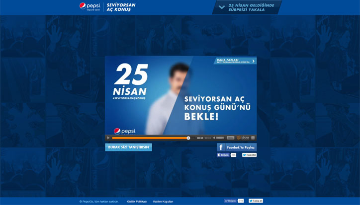 pepsi seviyorsan aç konuş