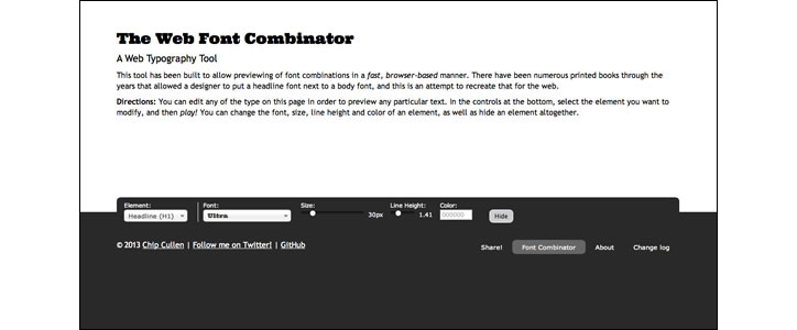 Font-Combinator tipografi