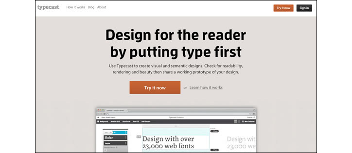 Typecast tipografi aracı