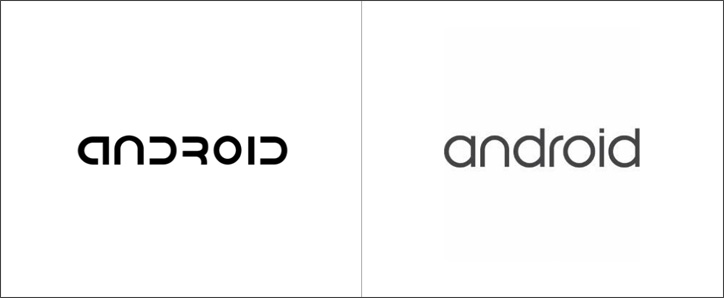 android eski yeni logo