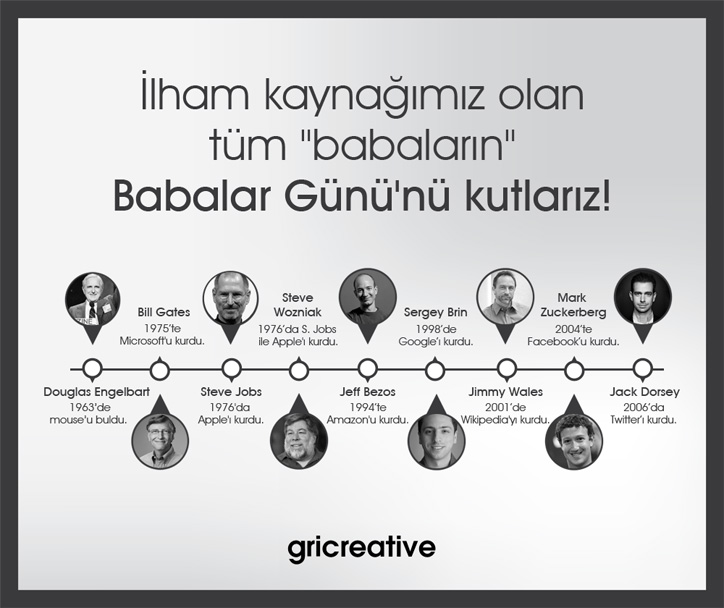 gri creative babalar günü