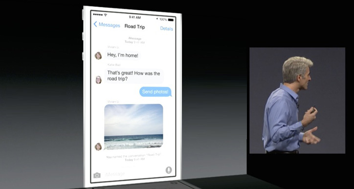 ios 8 grup mesajlaşma