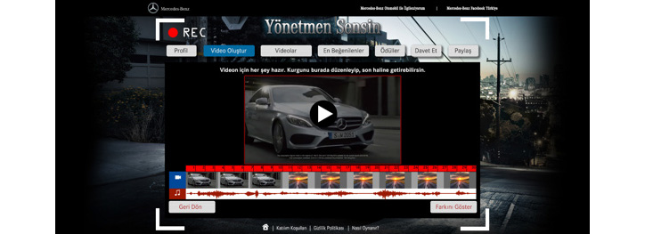 mercedes benz kampanyası yönetmen sensin