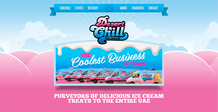 restoranlar için yaratıcı web siteleri desert chill