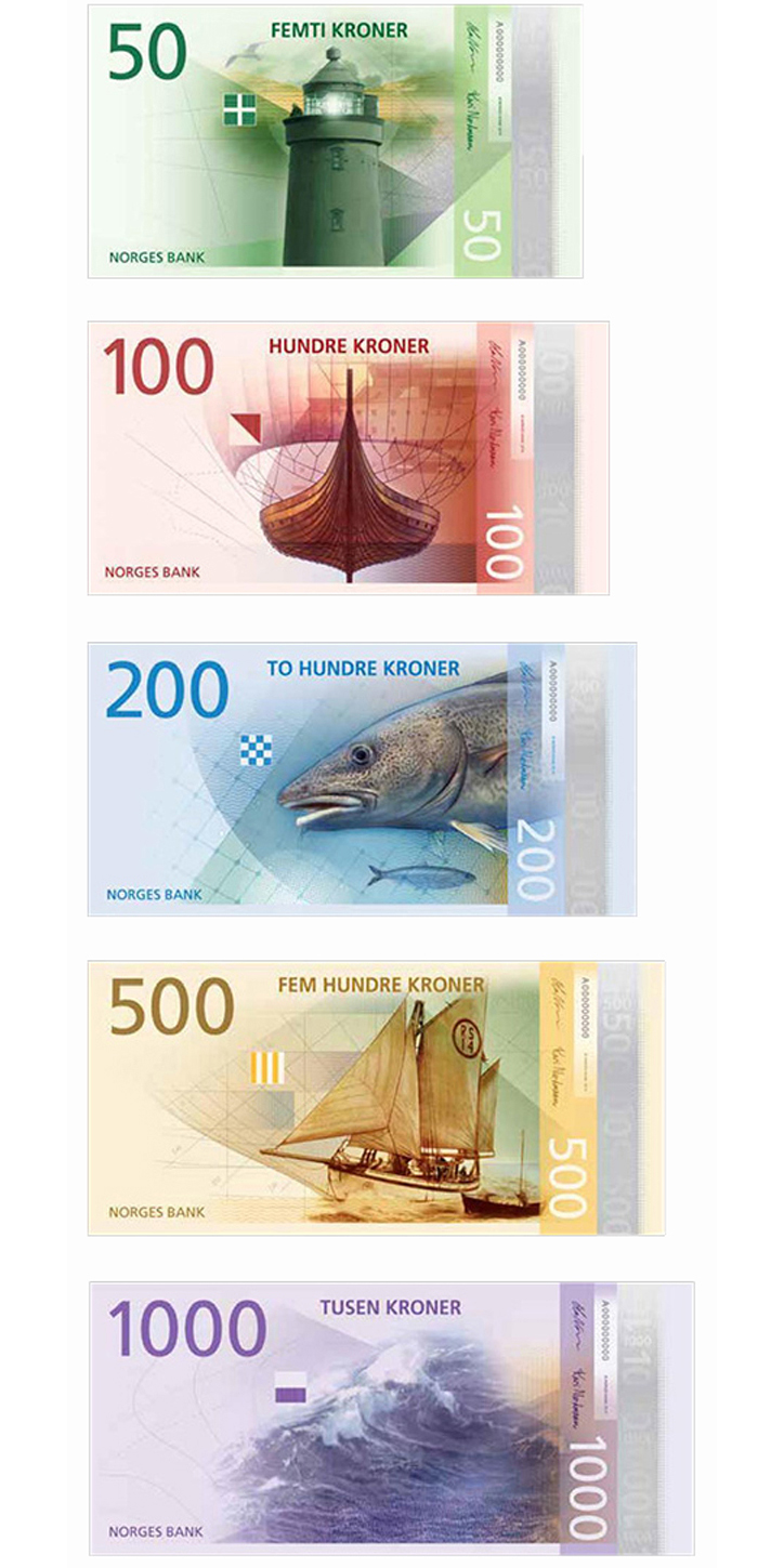norveç banknotlarının yeni tasarımı belirlendi