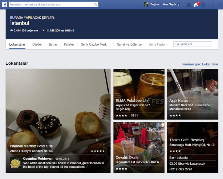 facebook places