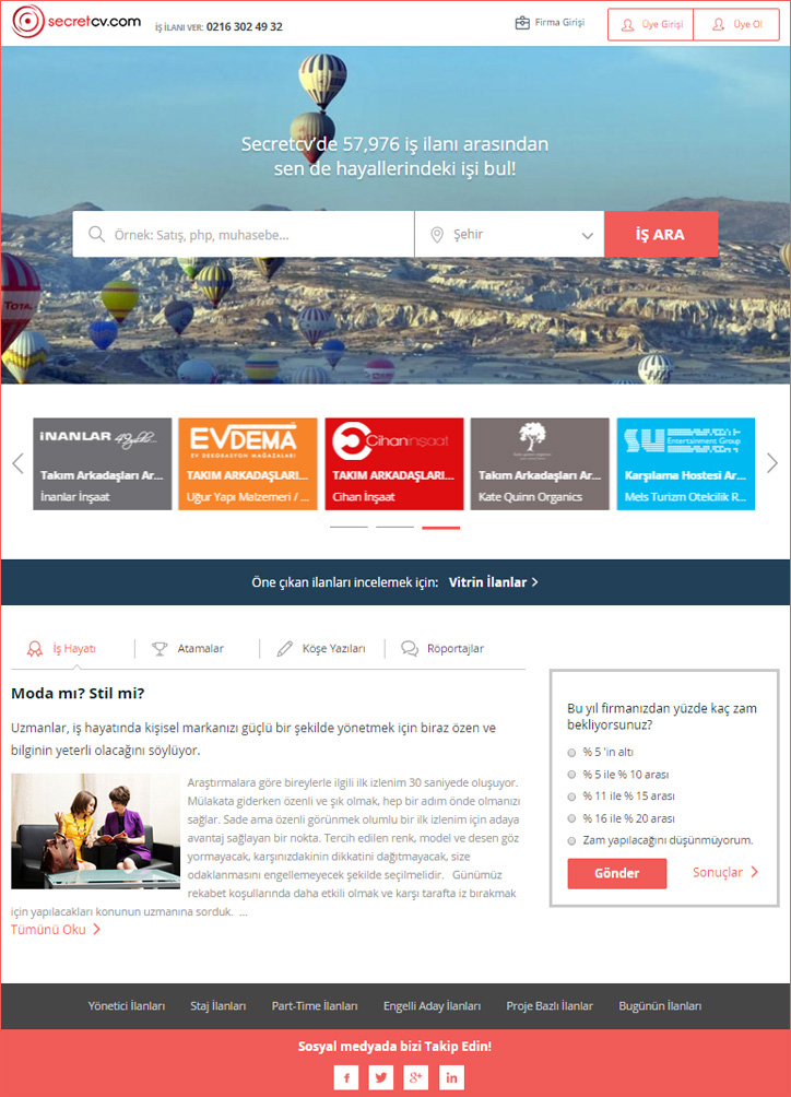 secretcv web sitesi