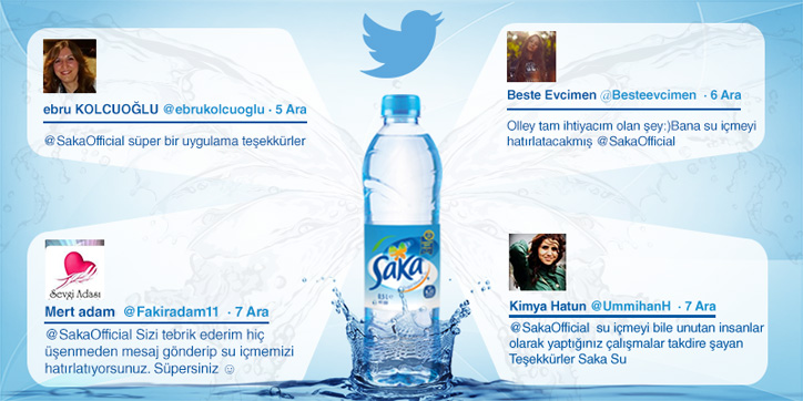 saka su twitter uygulaması