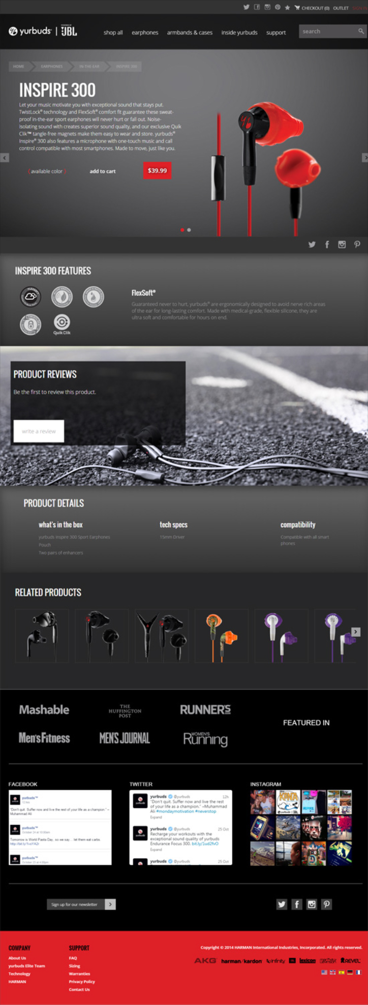 product page design yourbuds