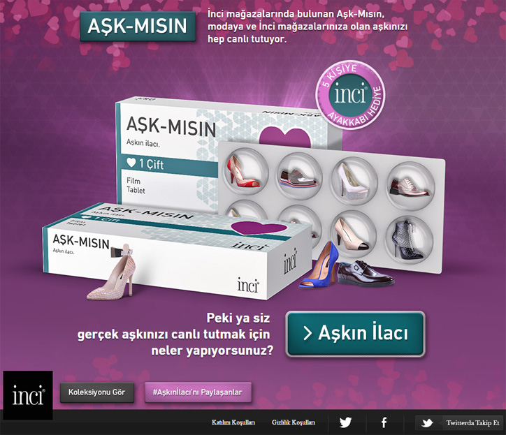 inci facebook kampanyası aşkın ilacı