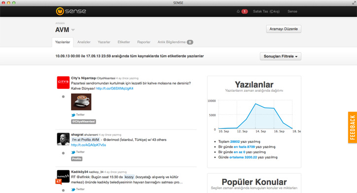 sensekit sosyal medya takip