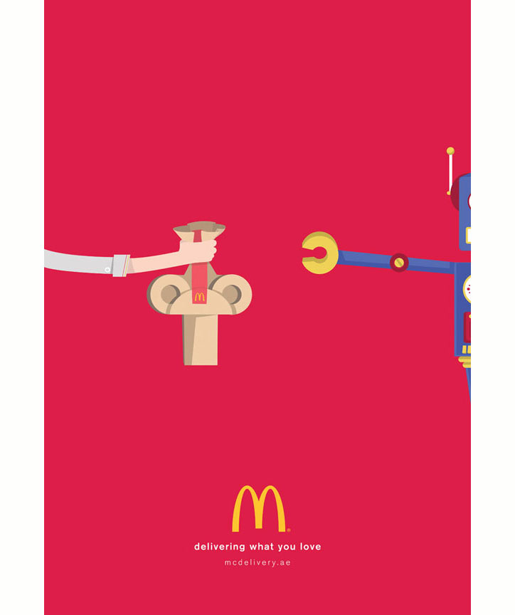mcdonalds basılı reklamları