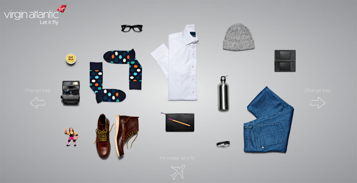 virgin atlantic interaktif web sitesi