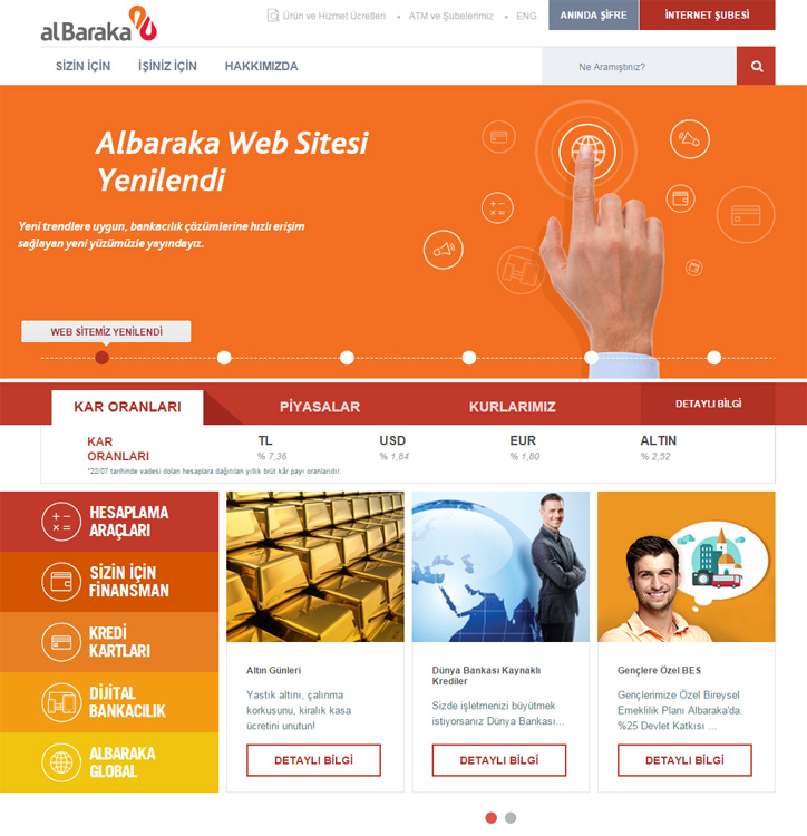 Albaraka Türk Yeni Web Sitesi