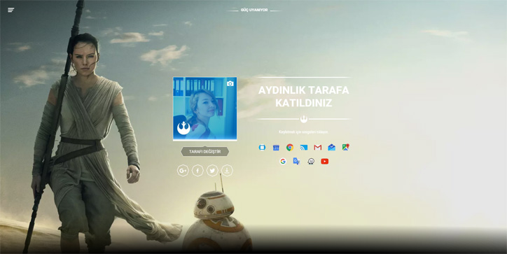 Google Star Wars Aydınlık