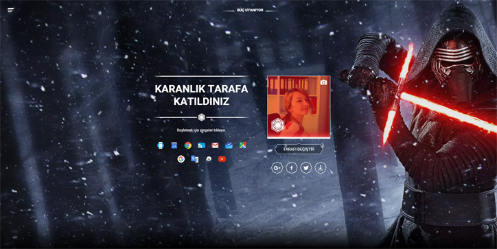 Google Star Wars Karanlık