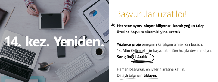 altin örümcek başvuru uzatıldı