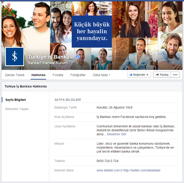 facebook sayfa optimize