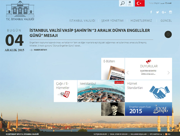 istanbul valiligi web sitesi yeni yuzuyle yayinda