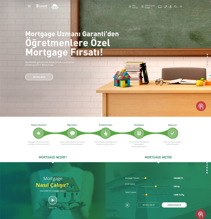 Garanti Mortgage Web Sitesi Yayında