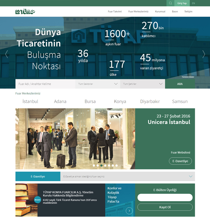 TÜYAP’ın Yeni Kurumsal Web Sitesi
