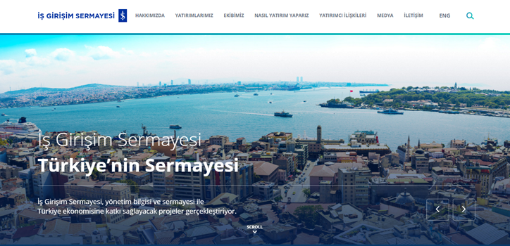 İş Girişim Sermayesi’nin Web Sitesi