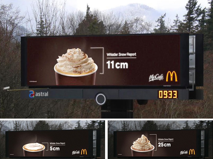 McDonald’s'tan Gerçek Zamanlı Billboard Çalışması McCafe