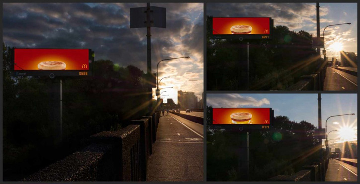 McDonald’s'tan Gerçek Zamanlı Billboard Çalışması sunrise