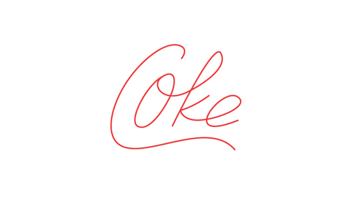 coca-cola minimal logo