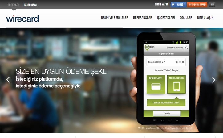 wirecard online ödeme