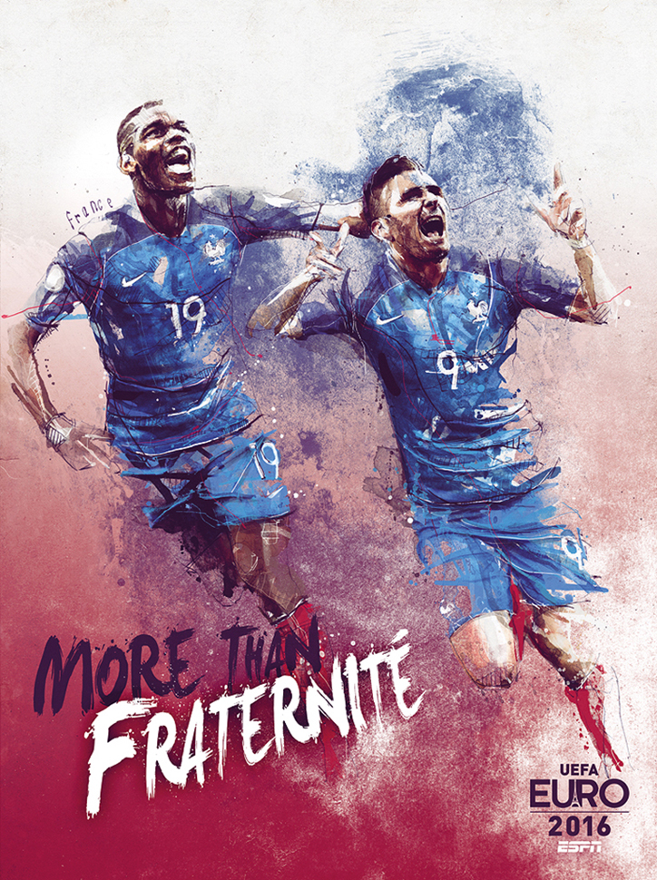 Fransız Tasarımcıdan Euro 2016'ya Özel İllüstrasyonlar