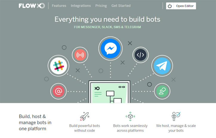 FlowXO messenger bot oluşturma