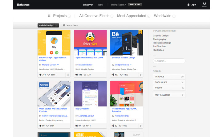 material design behance
