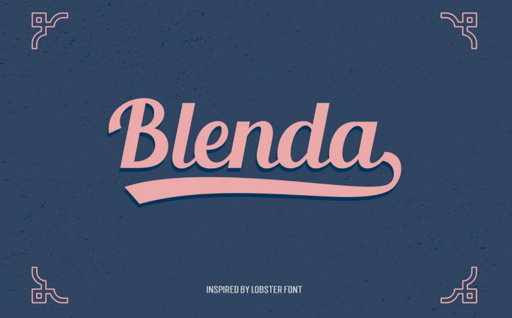 blenda font yazı